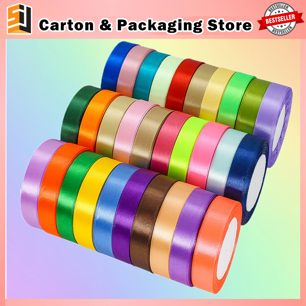 (22m) 2cm Satin Ribbon Flower Wrapping Webbing Decoration Packaging ...