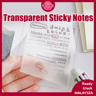 Mr. Pen- Transparent Sticky Notes, 200 Pcs, Pastel Colors, See Through Sticky Notes, Sticky Notes Transparent, Sticky Notes Clear, Annotation Sticky