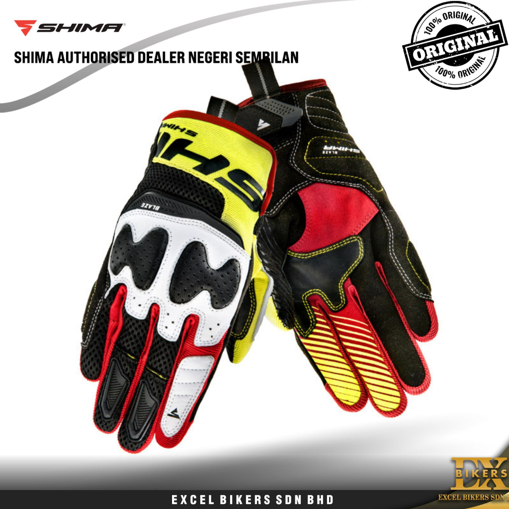 Shima STR-2 Fluo Riding Gloves - Gear And Throttle House - View #3