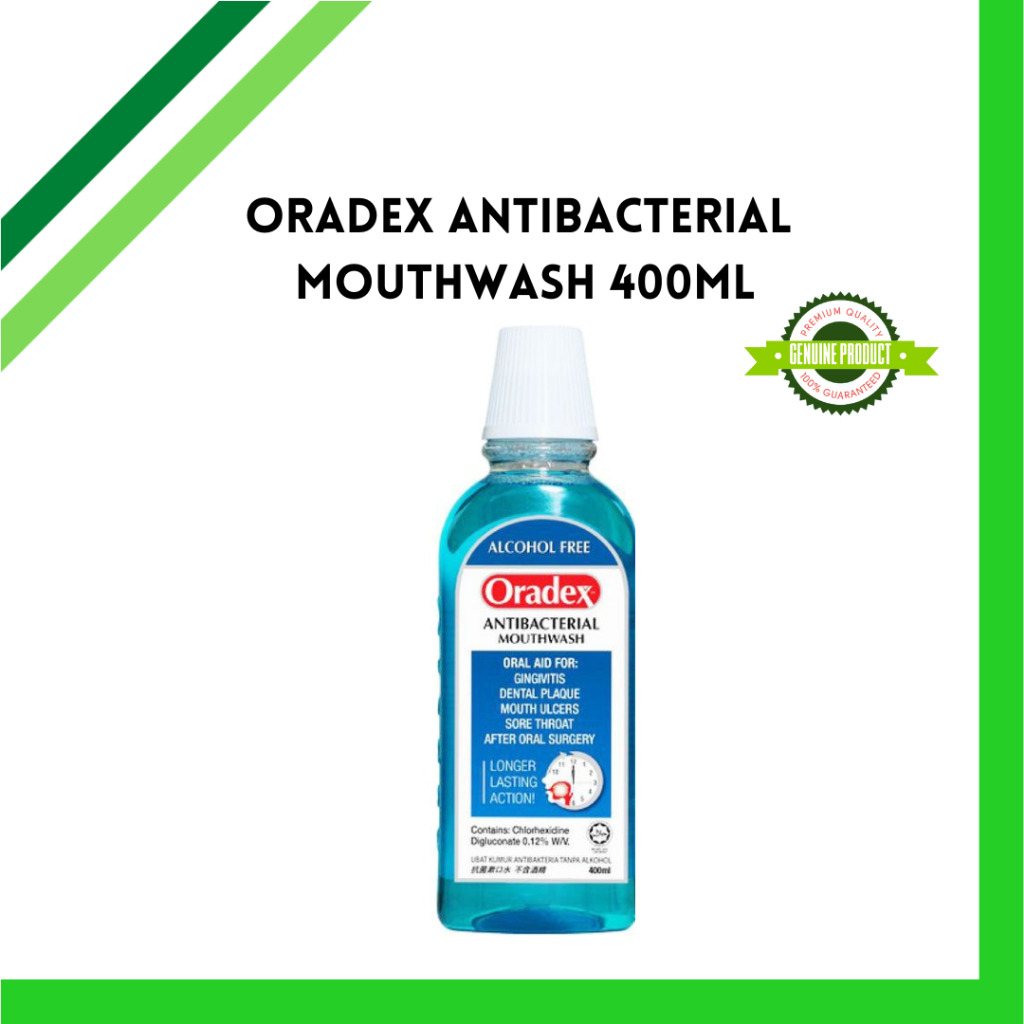 ORADEX ANTIBACTERIAL MOUTHWASH 400ML (CLEARANCE STOCK) | Shopee Malaysia
