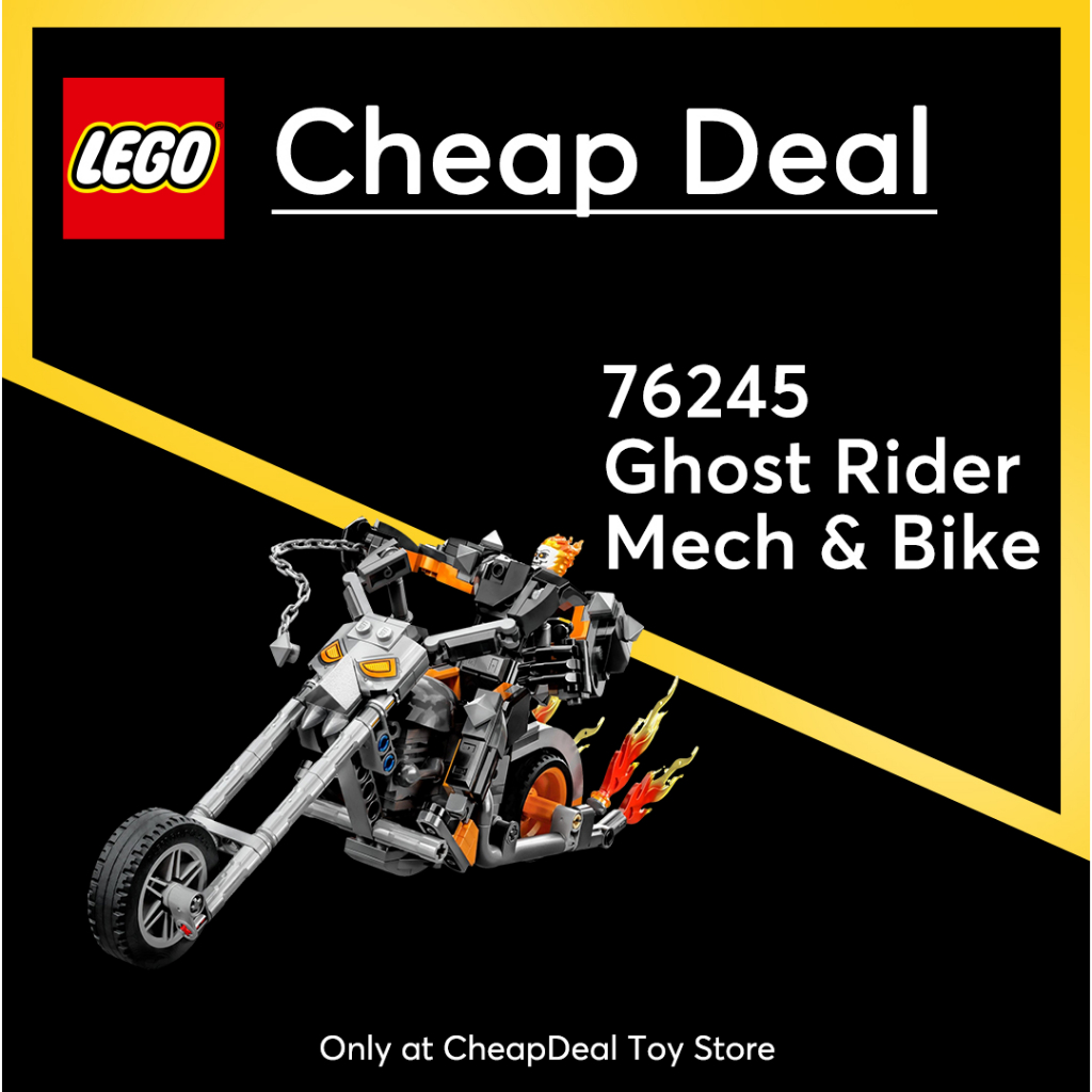 [Ready Stock] - LEGO 76245 Ghost Rider Mech & Bike (264 Pieces ...