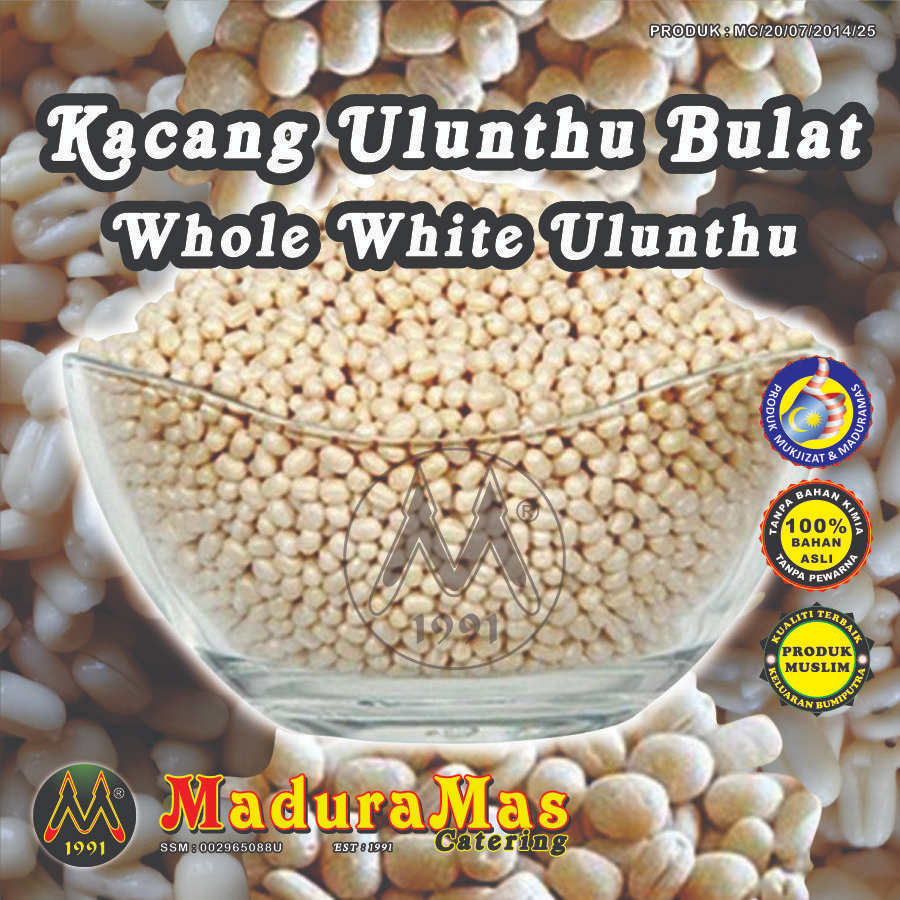 Kacang Ulunthu - Serbuk Ulunthu - Urid Dhal - Urid Dhal Powder 100g ...