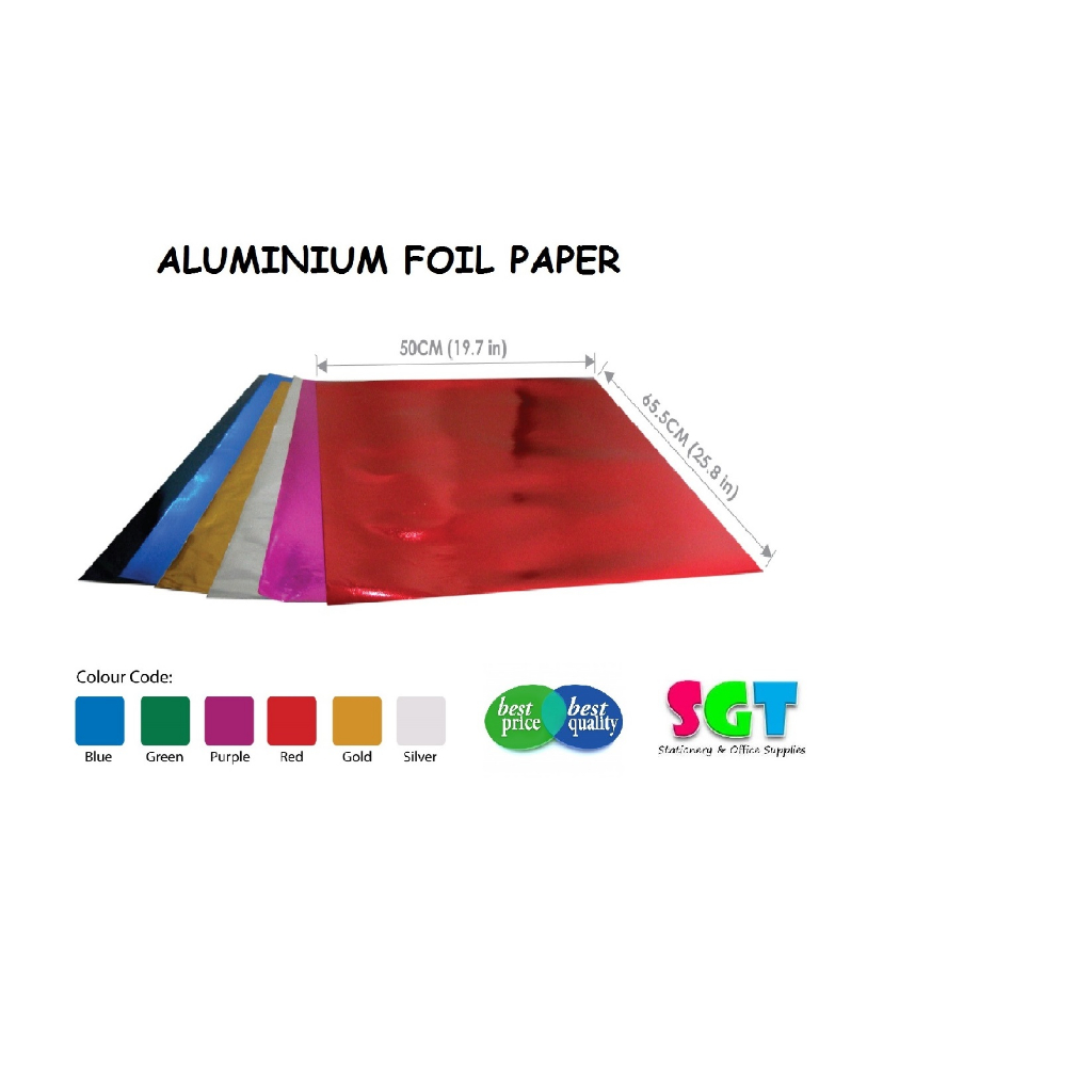 Aluminium Foil Paper ( 50cm x 65.5cm ) Shopee Malaysia