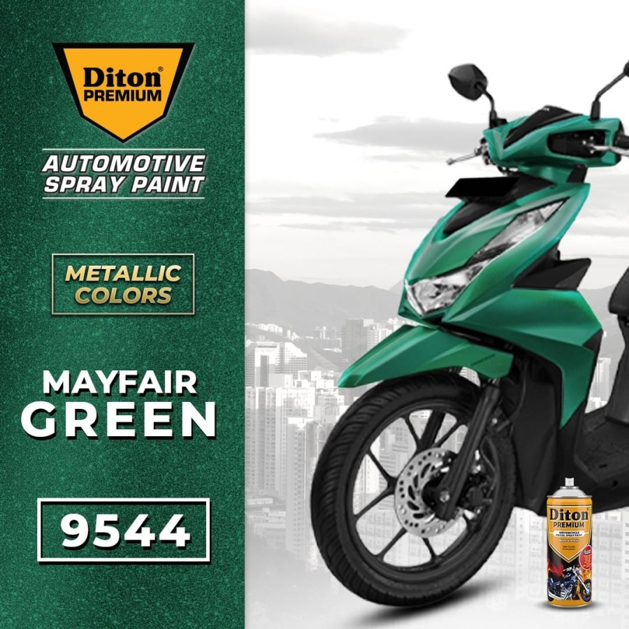 Diton 9544 Mayfair Green Metallic Premium Spray Paint 400ml Shopee