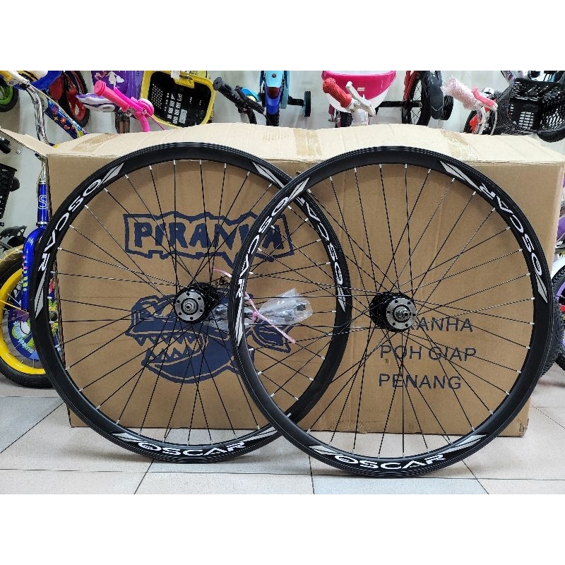 PREMIUM Bicycle Rim Wheelset 27.5 inci Alloy Rim Double Wall Mountain Bike Oscar Ready Stock Rim Basikal Shopee Malaysia