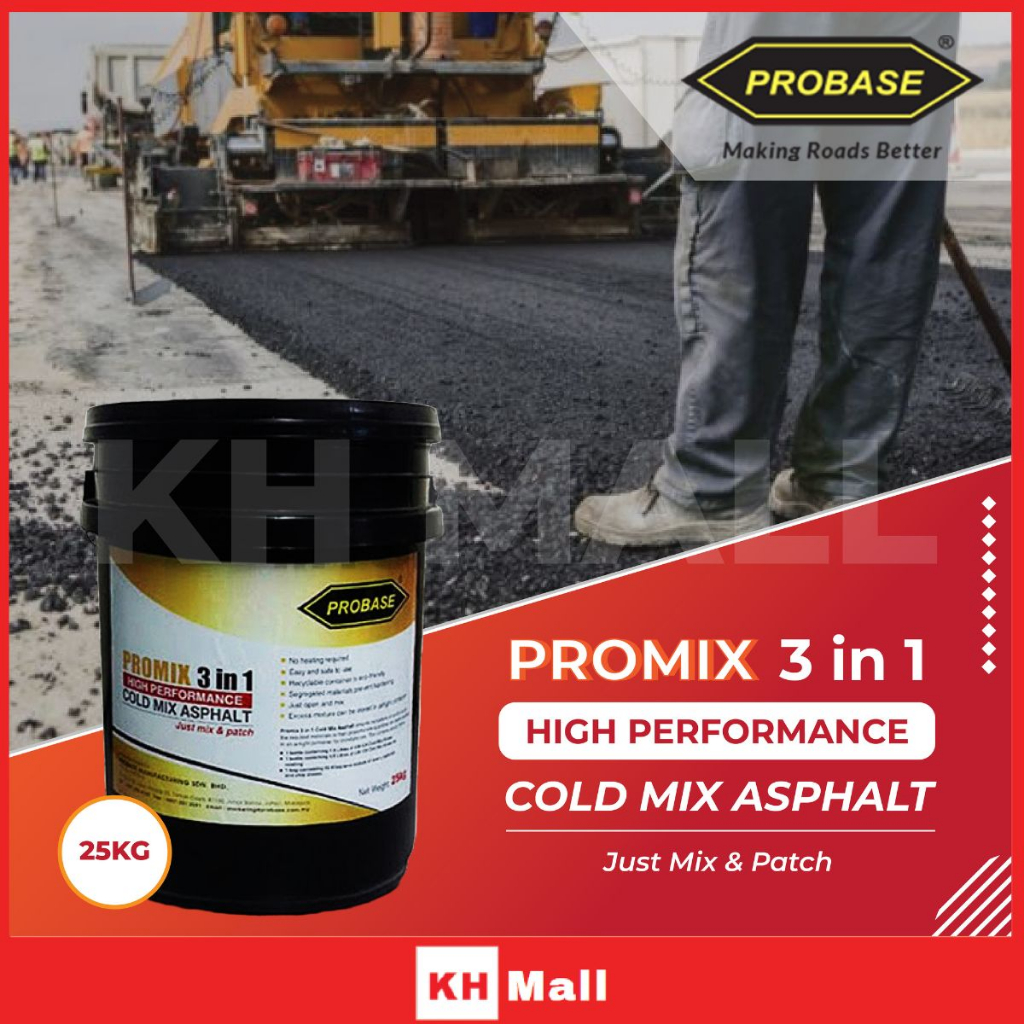 PROBASE PROMIX 3 in 1 High Performance Cold Mix Asphalt (Car park