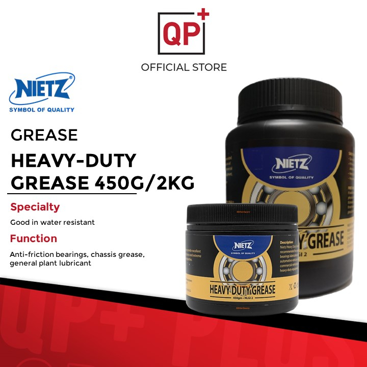 NIETZ HEAVY DUTY GREASE WITH EP 450G/2KG FOR A WIDE RANGE OF BEARING ...