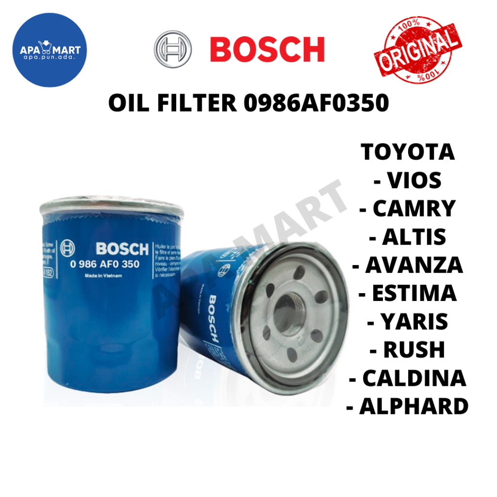 Genuine Bosch Oil Filter 0986AF0350 for Toyota Shopee Malaysia