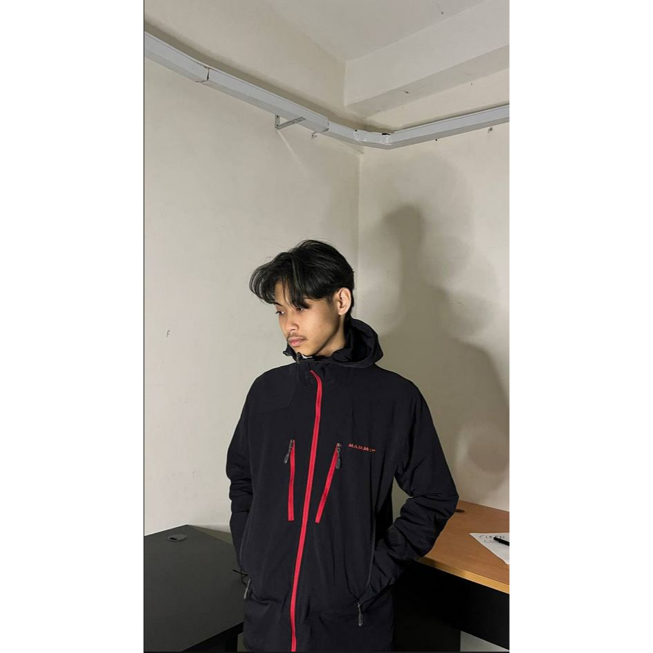 Jacket Mammut black unisex Shopee Malaysia