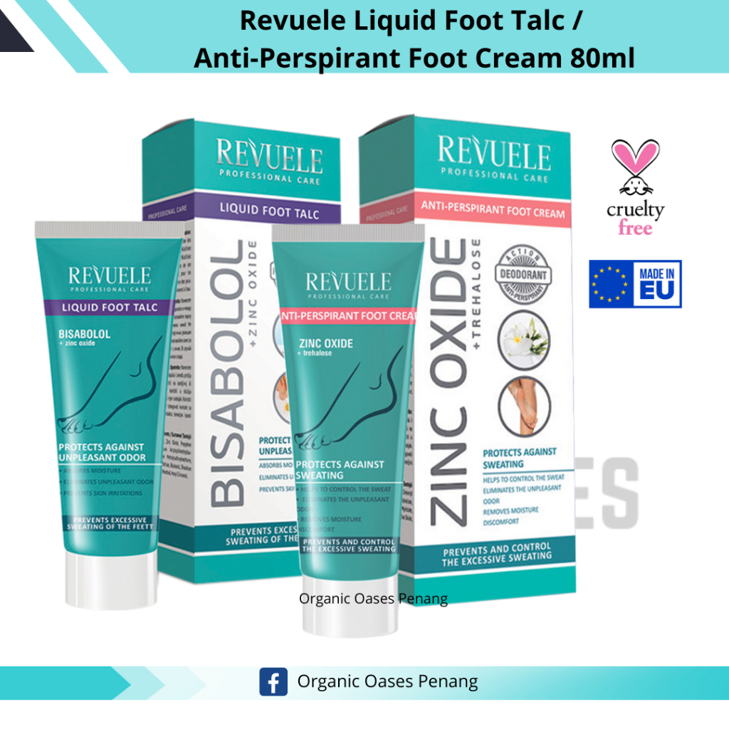 Revuele Professional Care AntiPerspirant Foot Cream / Liquid Foot Talc