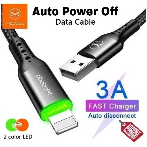 Mcdodo Auto Power Off Cable With LED indicator 3A Auto Disconnect Cable ...