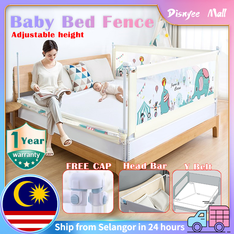 Playpen Baby Bed Fence Antifall Baby Bafety Bed Rail Adjustable Height