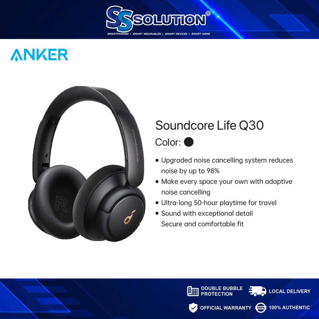  Soundcore by Anker Life Q30 Hybrid Active Noise