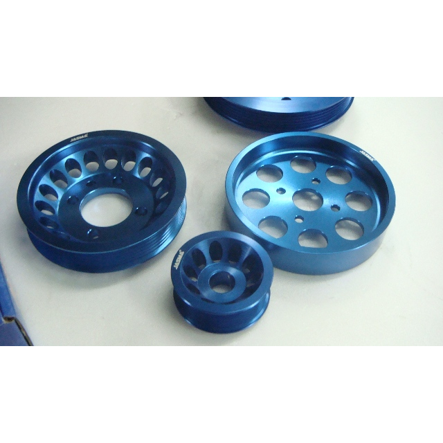 Underdrive Crank Pulley Kit 4G63 Lancer Evo 4 5 6 7 8 9 Aluminum Light