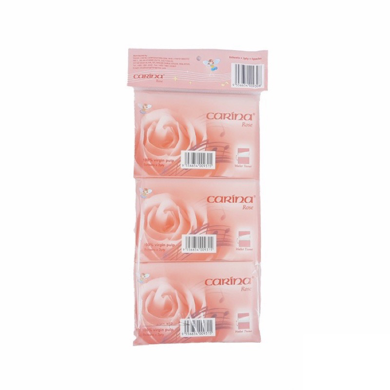 Carina Wallet Tissue 3ply x 10's x 6pack (Unscented) | Shopee Malaysia