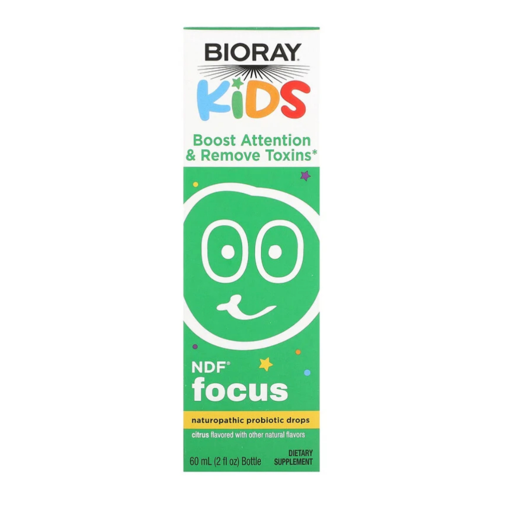 Bioray, Kids, NDF Focus, Boost Attention & Remove Toxins, Citrus, 60ml ...