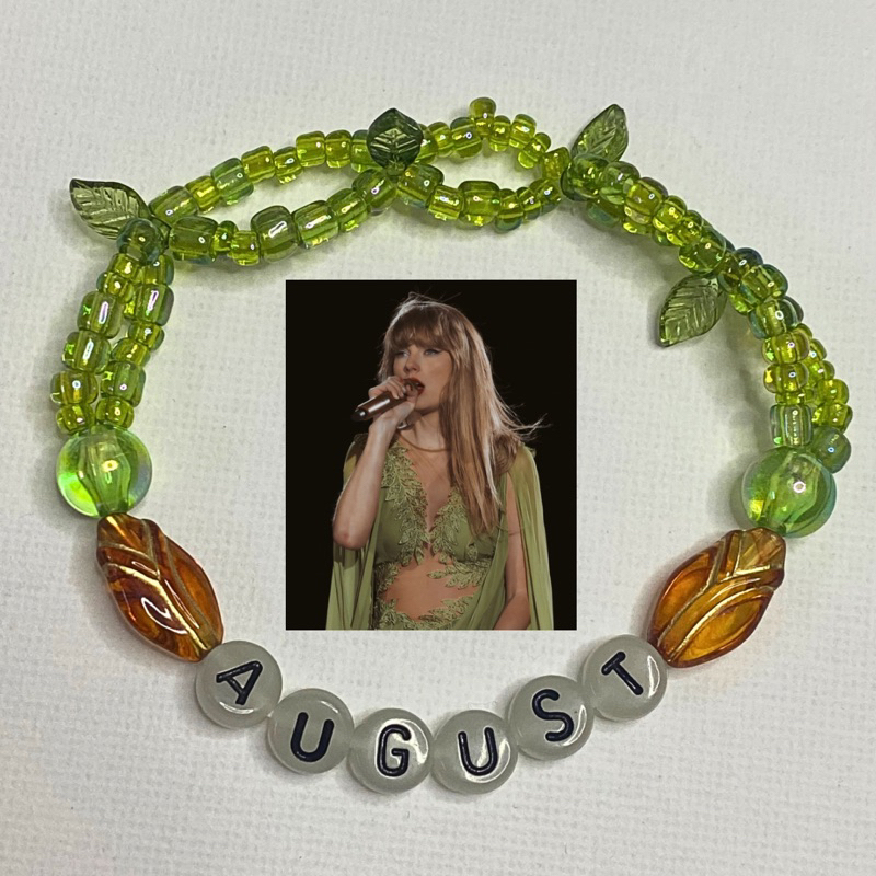 TAYLOR SWIFT The Eras Tour August Bracelet (Glow In The Dark) | Swiftie ...