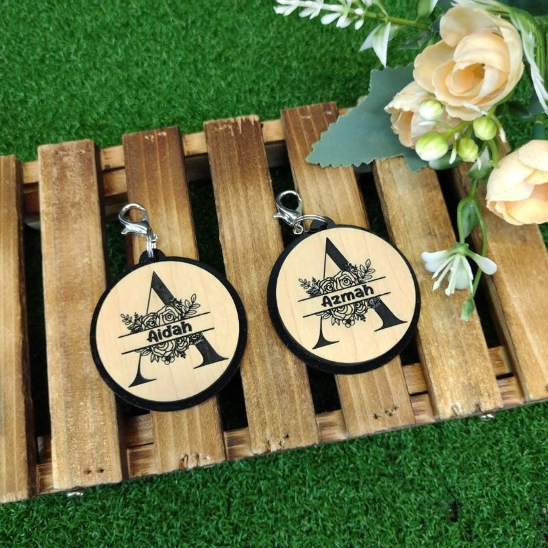 PROMO!! MONOGRAM KEYCHAIN CUSTOM NAMA | Shopee Malaysia