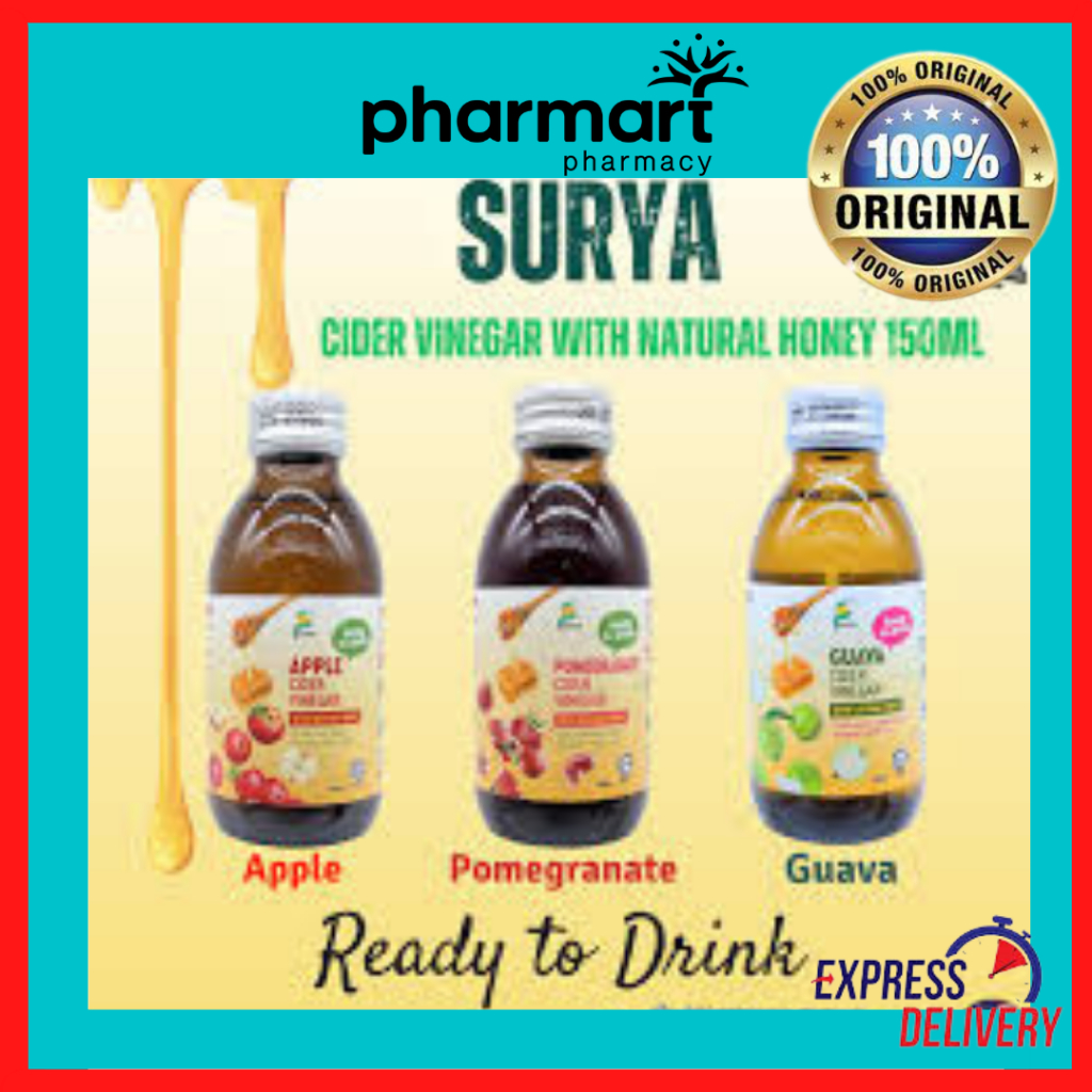 SURYA CIDER VINEGAR (APPLE/POMEGRANATE/DATES/GUAVA) Shopee Malaysia