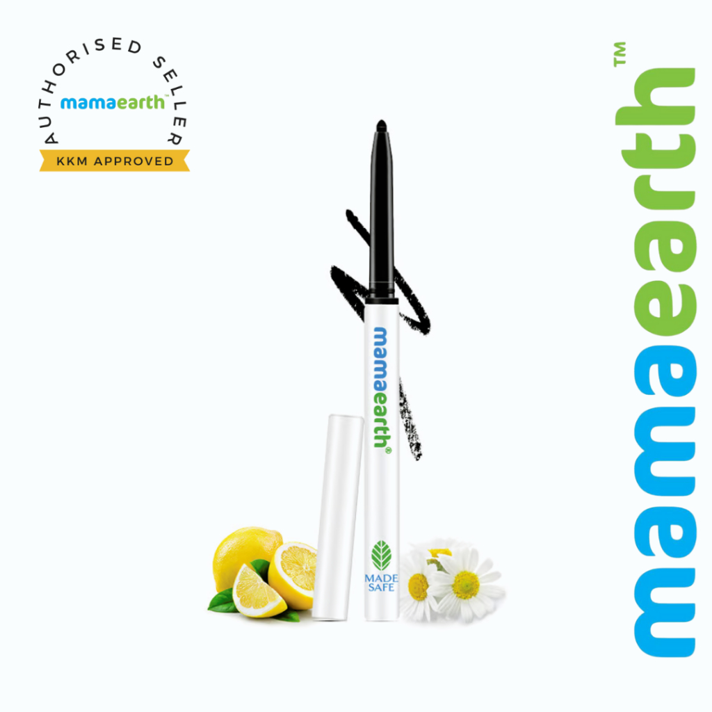 Mamaearth Charcoal Black Long Stay Kajal for 11Hour Smudgefree Stay