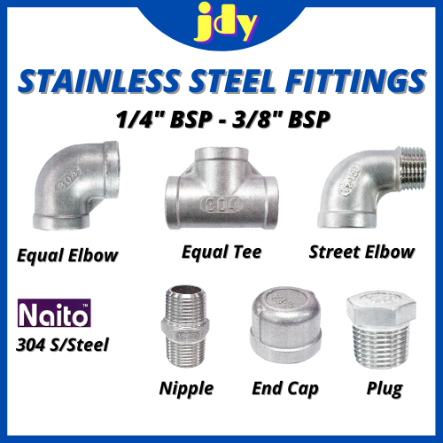 Naito Stainless Steel Pipe Fitting Equal Elbow Equal Tee Street Elbow ...