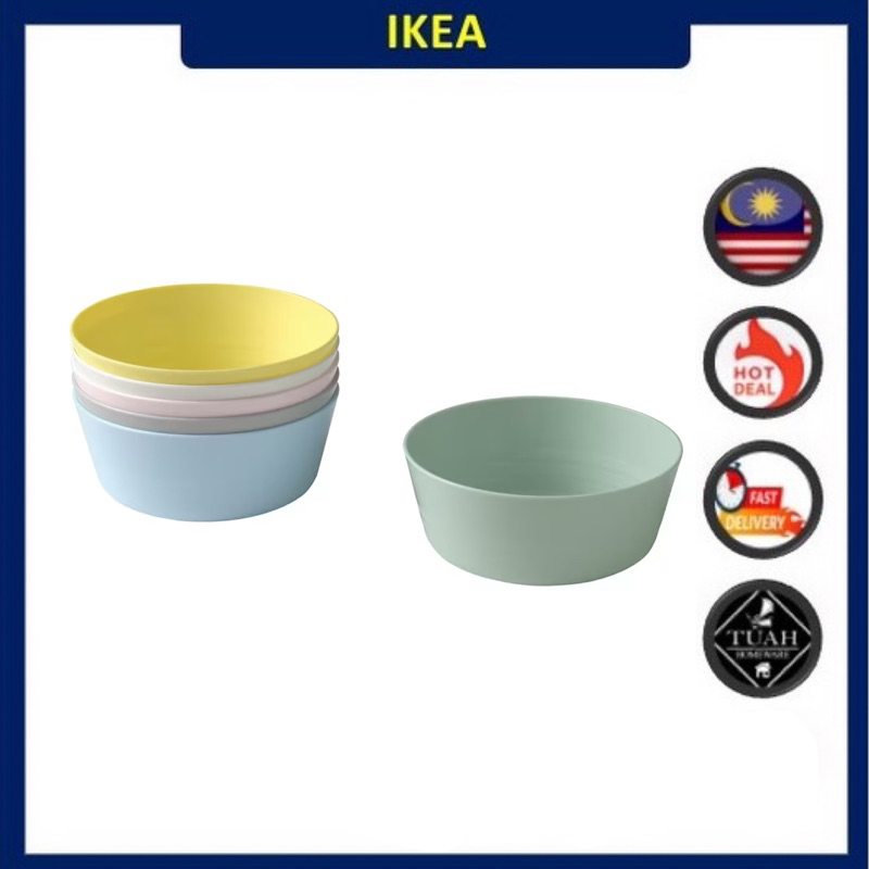 TABBERAS Bowl with lid, set of 5, mixed colors - IKEA