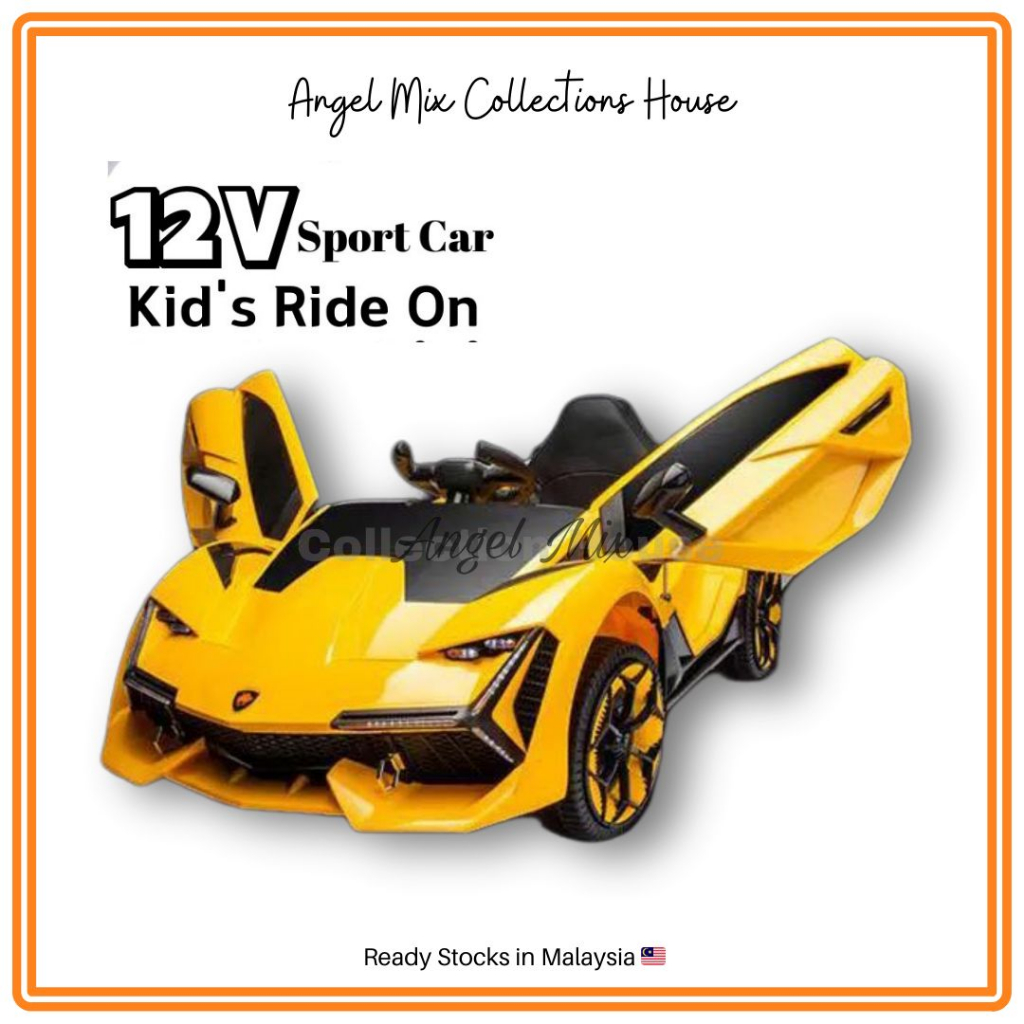 Ready Stock 12v Electric Lamborghini Sport Car Kid S Ride On