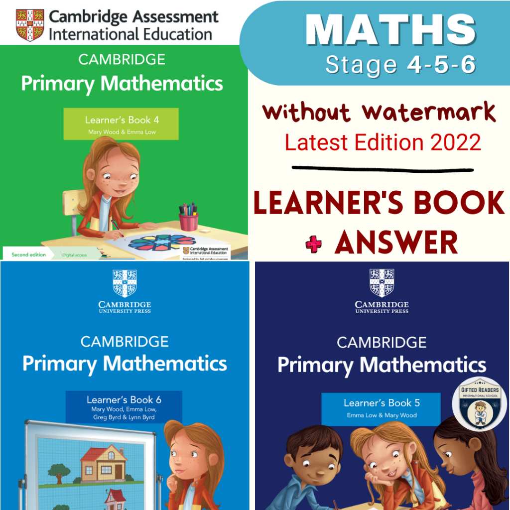 1 Softcopy🖨 Latest 2023 Cambridge Primary Math Learner’s Book 4/5/6