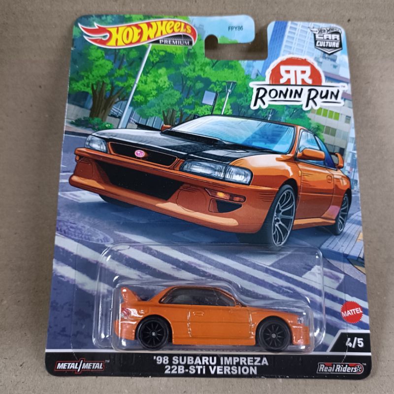 Hot Wheels Premium 98 Subaru Impreza 22b Sti Version - Ronin Run 