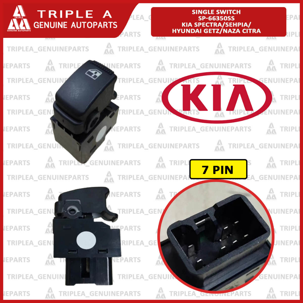 WARRANTY POWER WINDOW SINGLE SWITCH KIA SPECTRA/SEHPIA/HYUNDAI GETZ