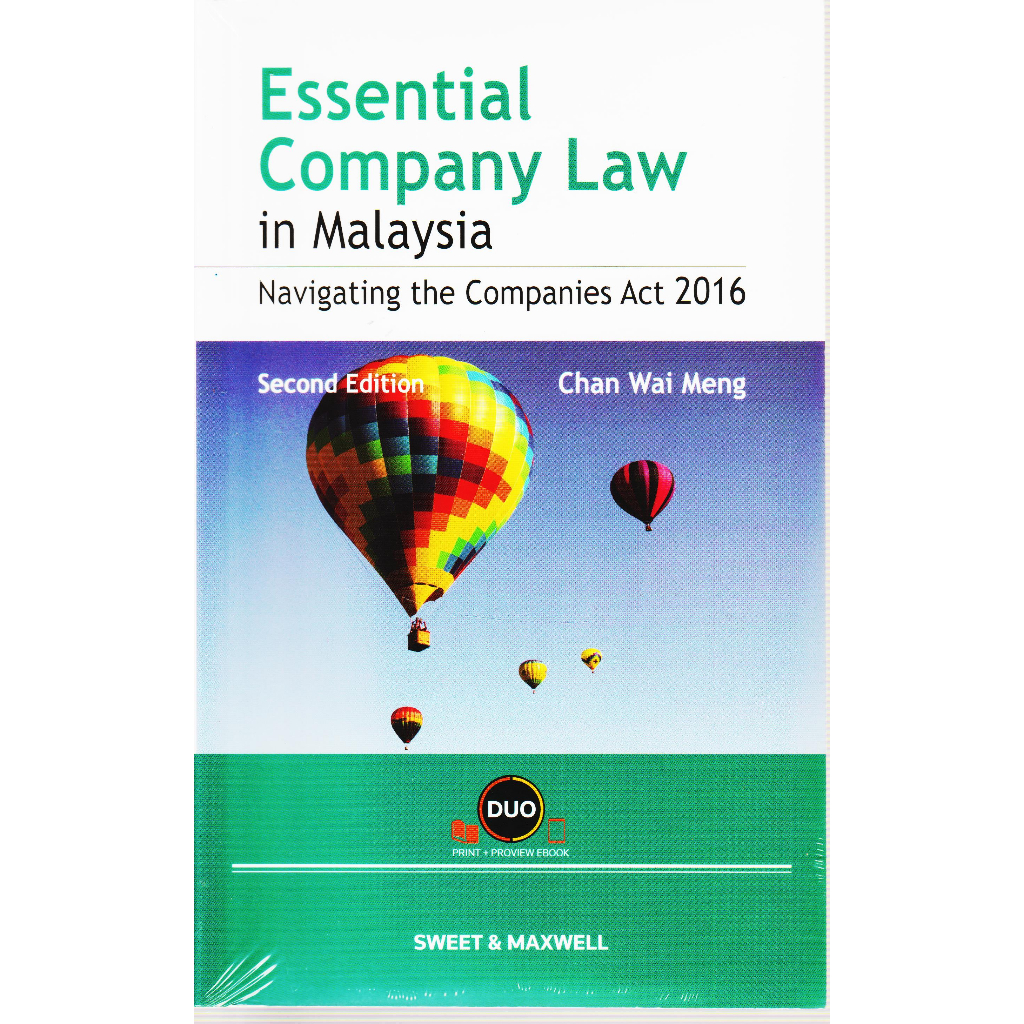 ESSENTIAL COMPANY LAW IN MALAYSIA NAVIGATING THE COMPANIES ACT 2016 CHAN WAI MENG2E (Print