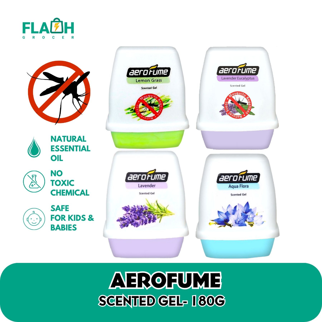 Aerofume Scented Gel Air Freshener (Mosquito Repellent) Room Car