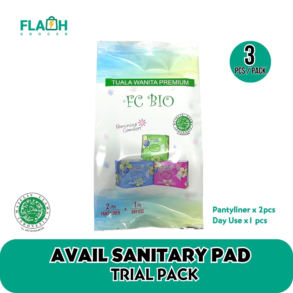 Avail FC Bio Sanitary Pad Panty liner herba /Day Use/Night Use (100