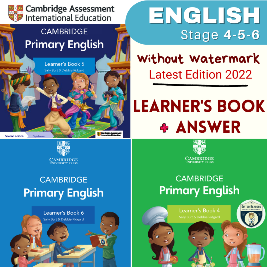 1 Softcopy🖨 Latest 2023 Cambridge Primary English Learner’s Book 4/5/6 ...