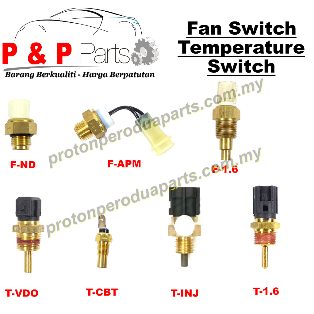 Temperature Switch Fan Switch Proton Wira VDO Injection Carburator 1.