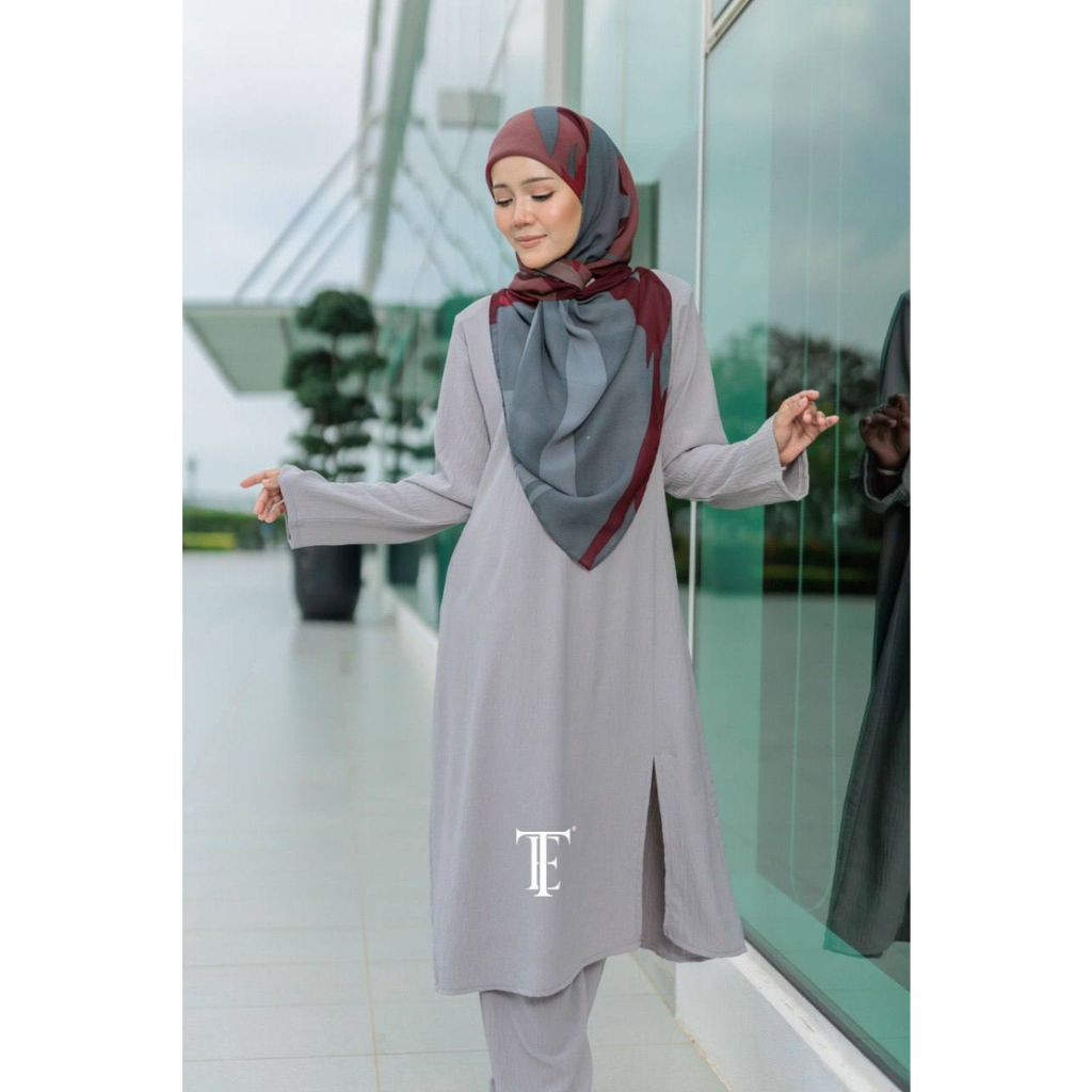 Suit Muslimah Rihanna Ironless By Theaza Shopee Malaysia