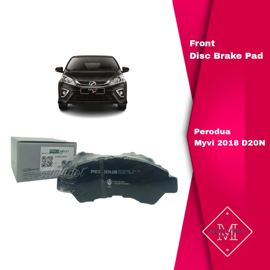 Perodua Front Disc Brake Pad MYVI 2018 D20N 0446520R01 Shopee Malaysia