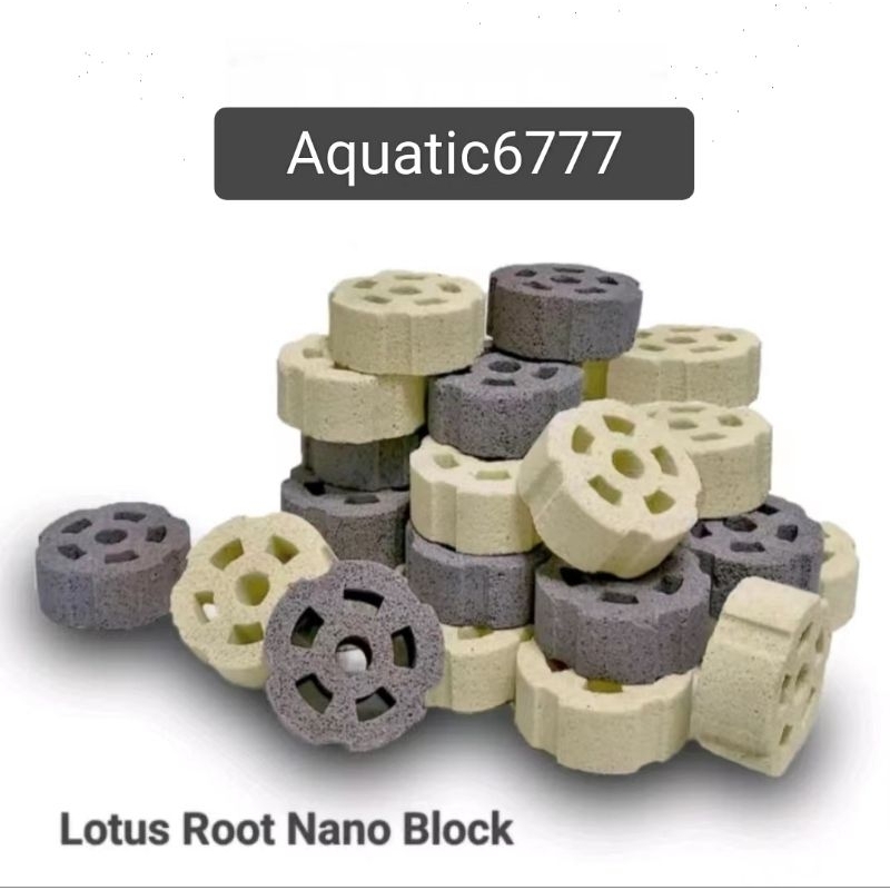 Lotus Root Nano Ceramic Bio Block Ring Bioring Aquarium Fish Tank ...