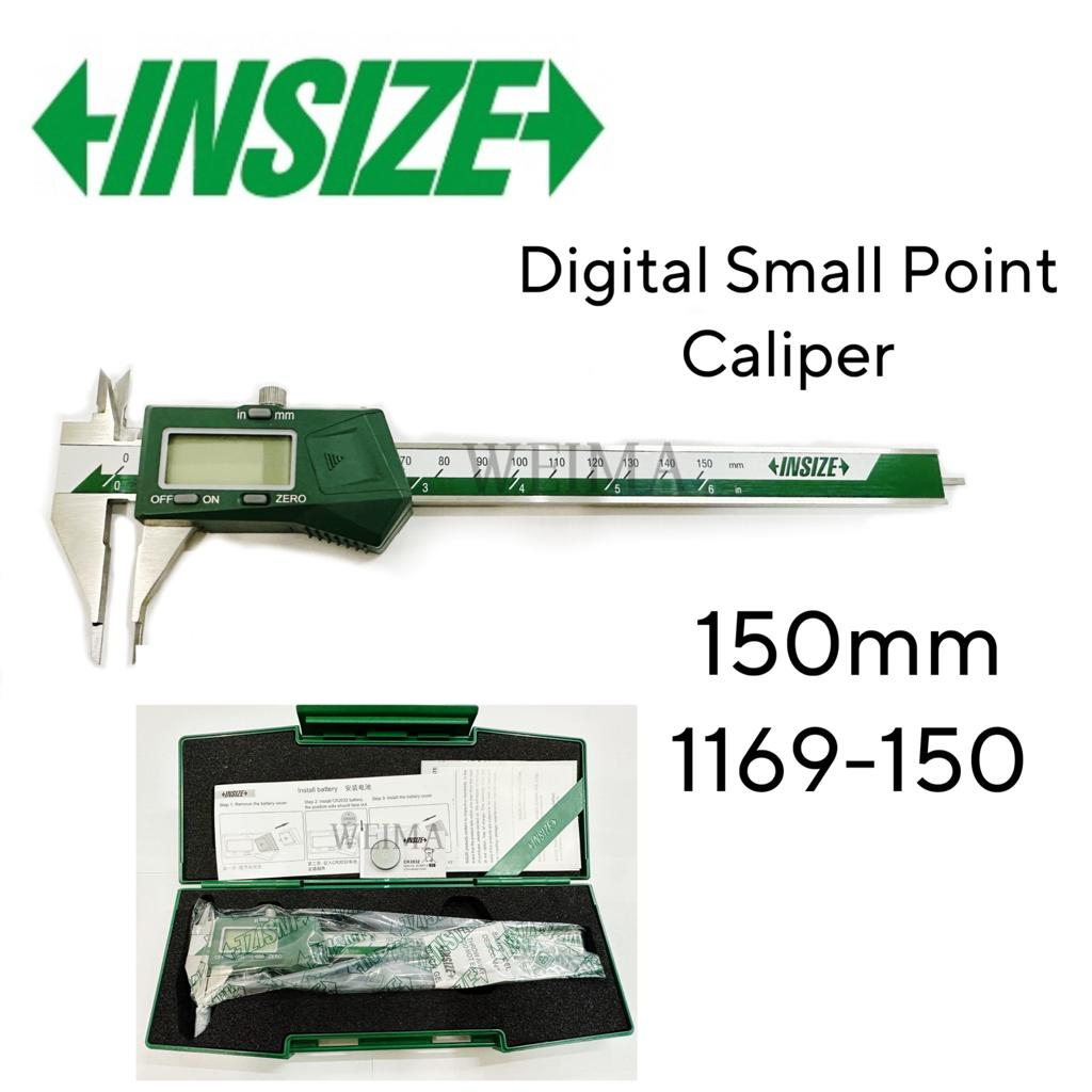 INSIZE DIGITAL SMALL POINT CALIPER 150mm x 0.01mm (1169-150) | Shopee ...