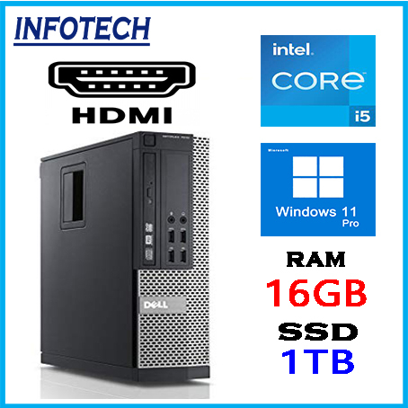 Mini PC Dell 3040 Micro Intel i7-6700T RAM 16Go SSD 120Go HDMI