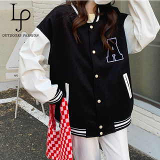 Fleece 3D Bone Letter Patchwork Streetwear Varsity Baseball Jacket