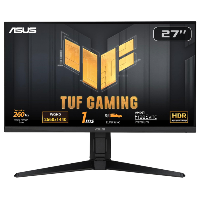  ASUS TUF Gaming VG27AQML1A Gaming Monitor 27" QHD, 260Hz OC, ELMB