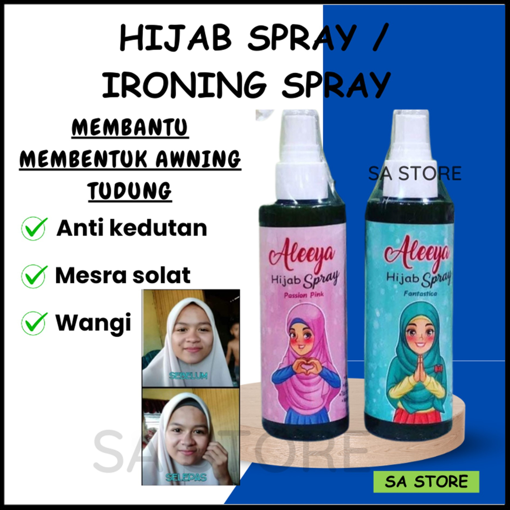 Spray awning tudung 🎁 aleeya hijab spray / pengeras tudung /Hijab