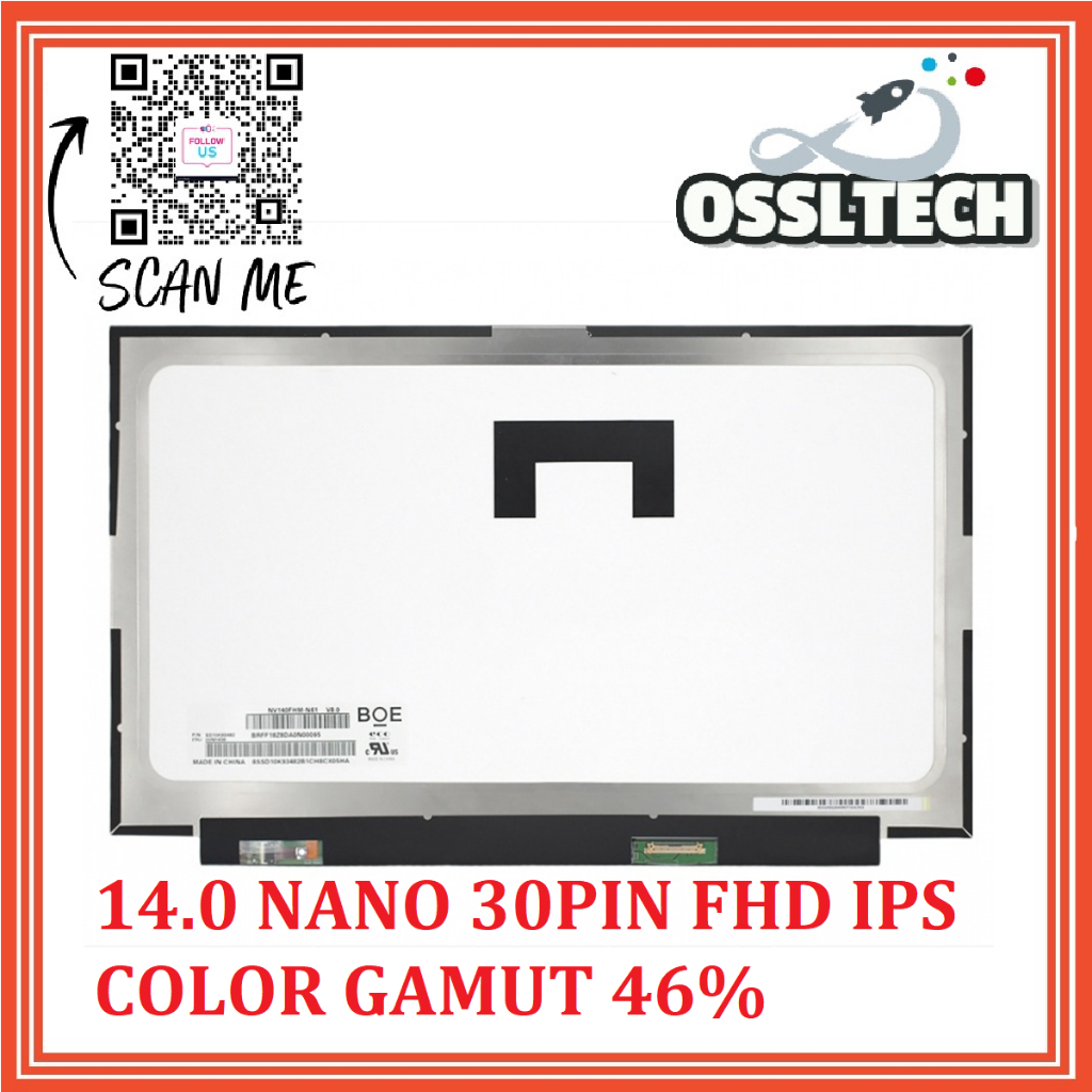 NV140FHM-N61 NT140FHM-N45 N140HCG-GQ2 N140HCA-EAC 14.0 NANO 30PIN FHD ...