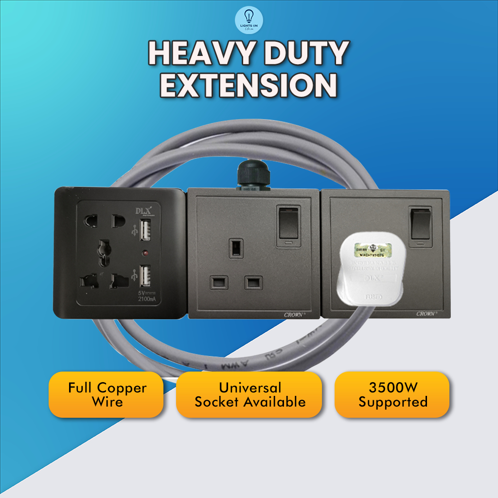 CROWN MATT BLACK HEAVYDUTY Extension Wire 100 Pure Copper Wire/Cable