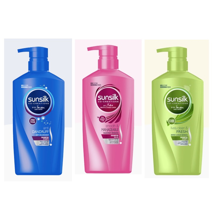 625ml Sunsilk Shampoo Anti Dandruff Smooth And Manageable Lively Clean And Fresh Shopee Malaysia