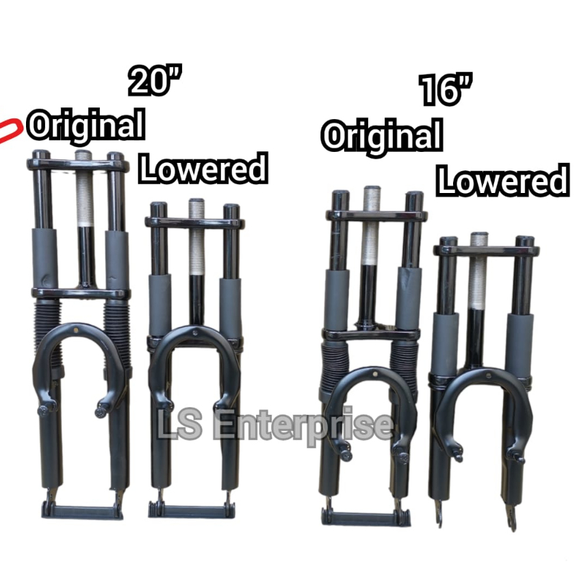 20" 16" Double Fork Lowered / Suspension 16inch Fork Lajak Fork Rigid