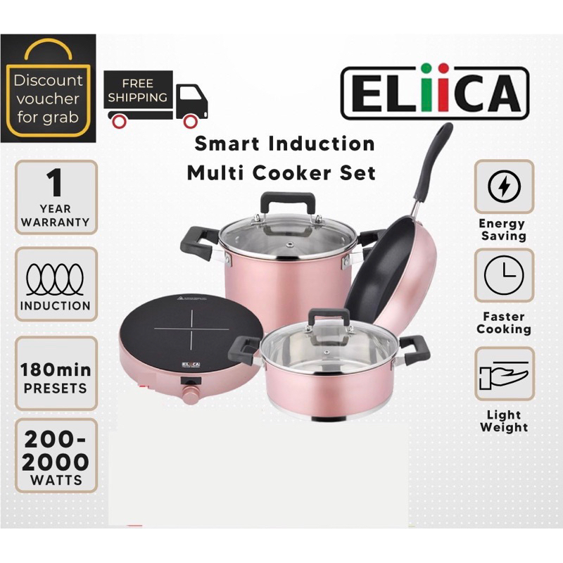 eliica smart induction multi cooker set