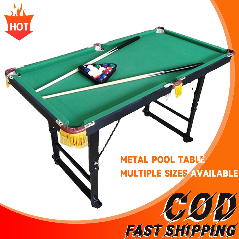 Pool table 47*25.6 inches Mini billiard Table for Kids adjustable metal