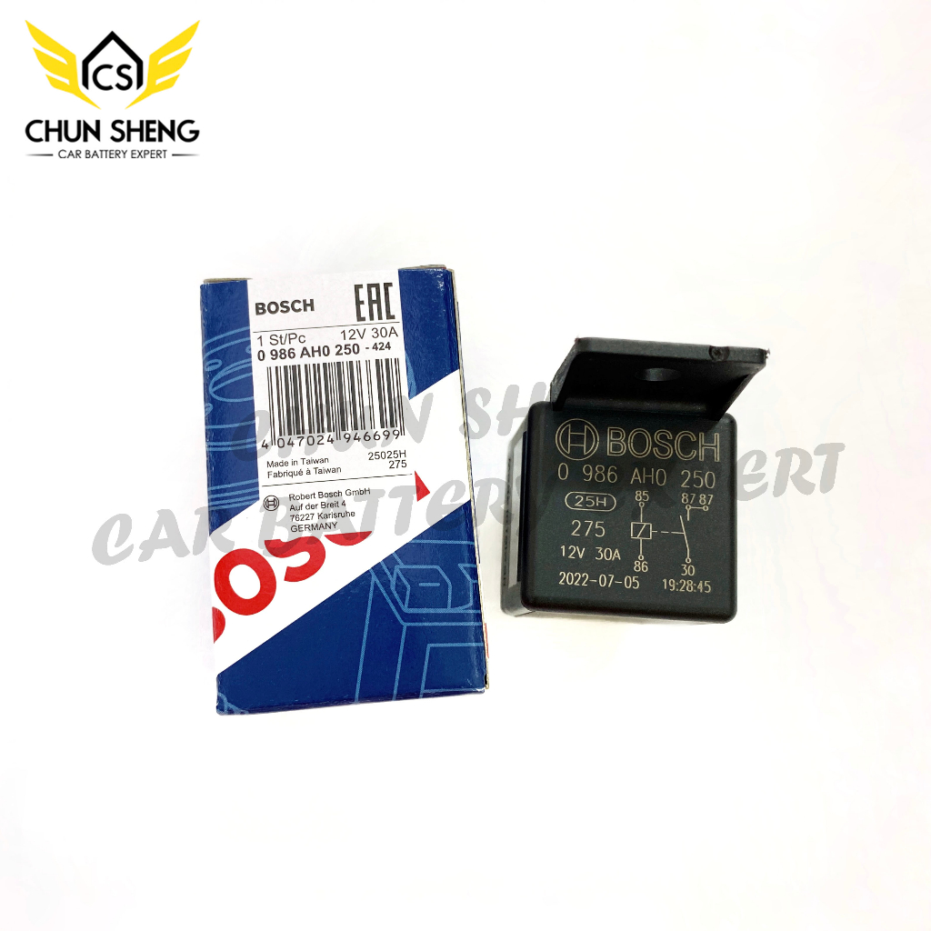 100% Original Taiwan Bosch Relay 12V Original 5 Pin 30A | Shopee Malaysia
